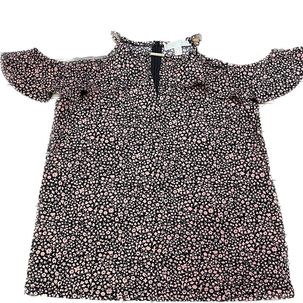 Michael Kors Medium top pink black cold shoulder gold